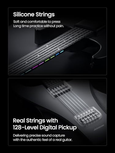 Smart Guitar with Silicone Strings and Detachable Fretboard Y773094