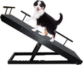 Adjustable Pet Ramp with Non Slip Traction Mat, Safety Side Rails (Black) D594607