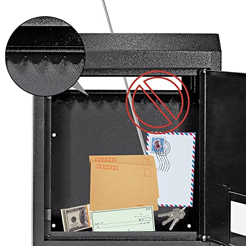 16.5" x 12.5" x 6" Adjustable Chute Deposit Safe Mail Box H839794
