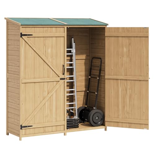 33.52 CU.FT Outdoor Storage Shed with Waterproof Asphalt Roof Q4932