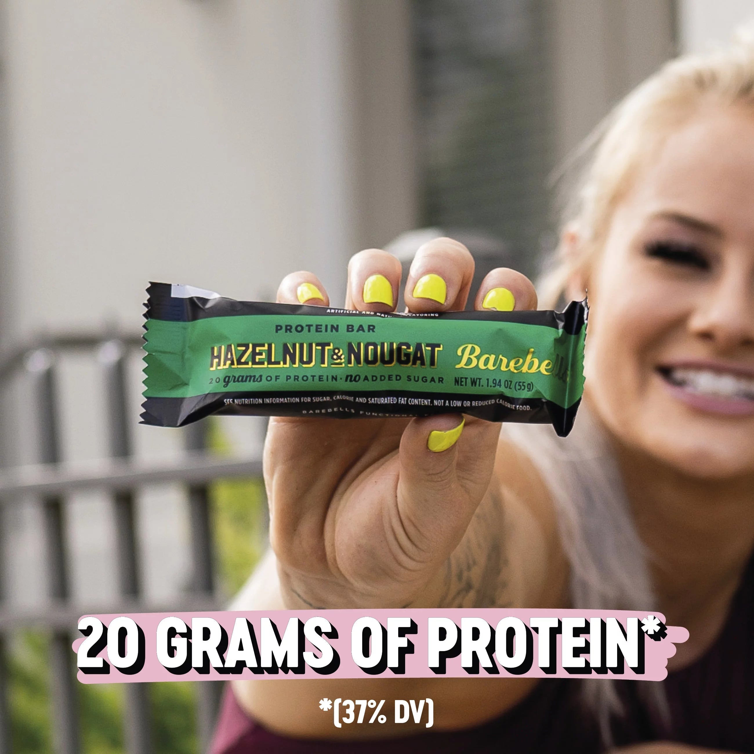 12 Count 1.9oz Hazelnut & Nougat Protein Bars B160501