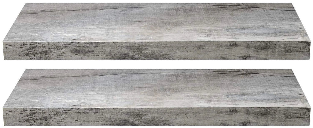 Gray Wood Floating Wall Shelf E860453