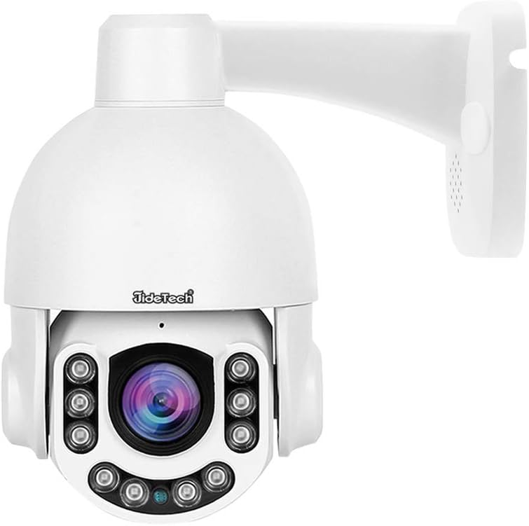 HD 5MP PTZ Security Camera with 4X Optical Zoom IR Night Vision IP66 F275