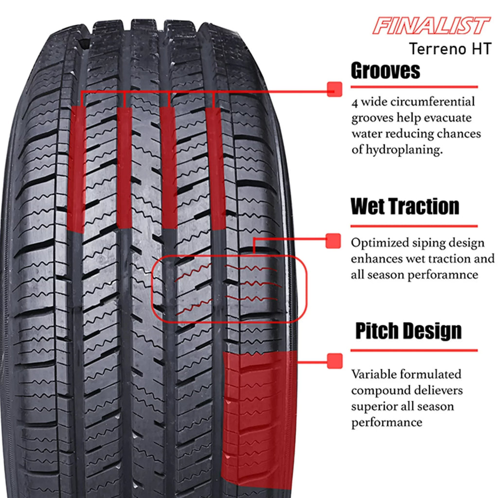 265/70R16 112T All Season Highway Terrain Tire M46808