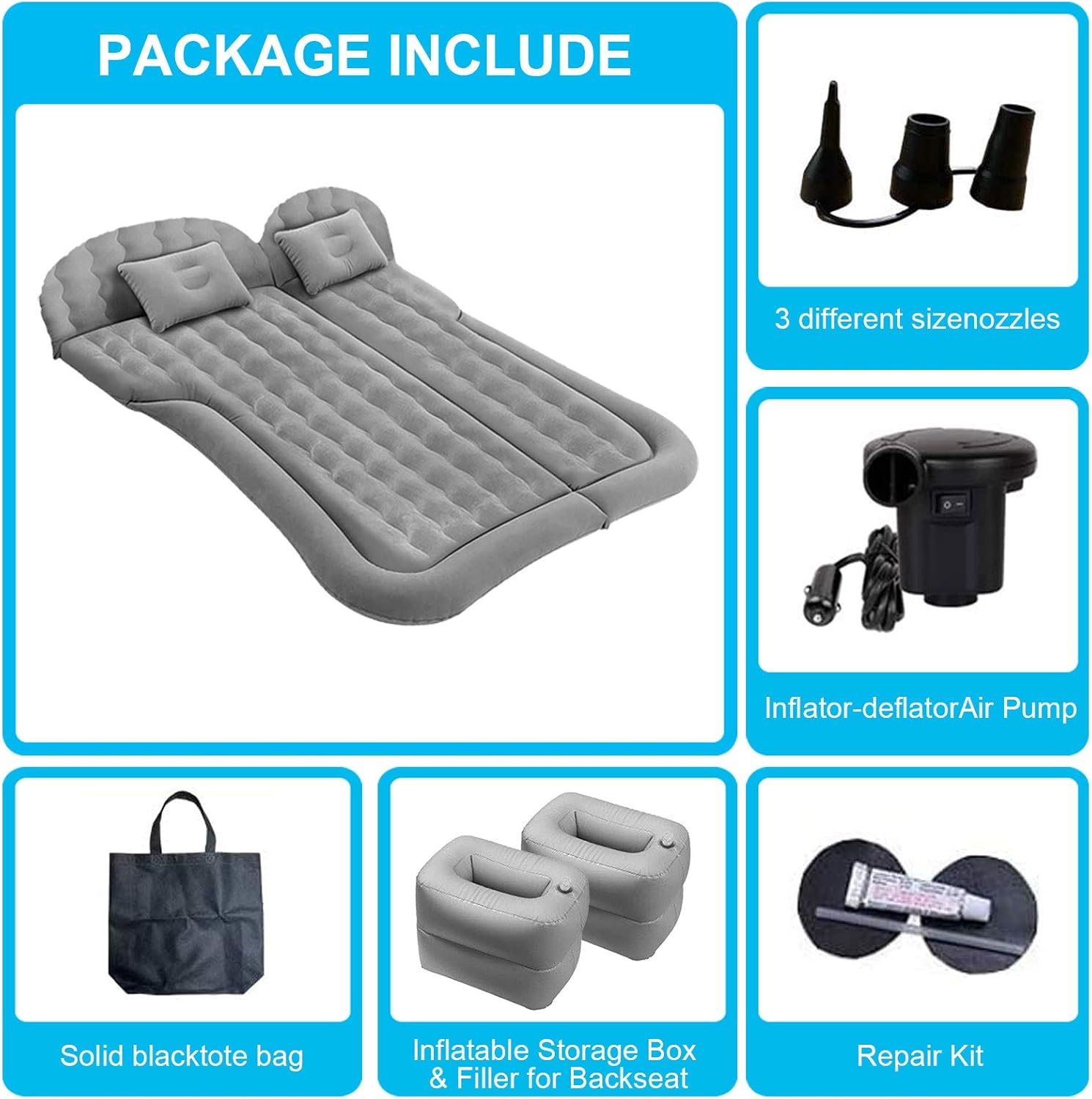 Large SUV Inflatable Car Mattress with Pump G53091