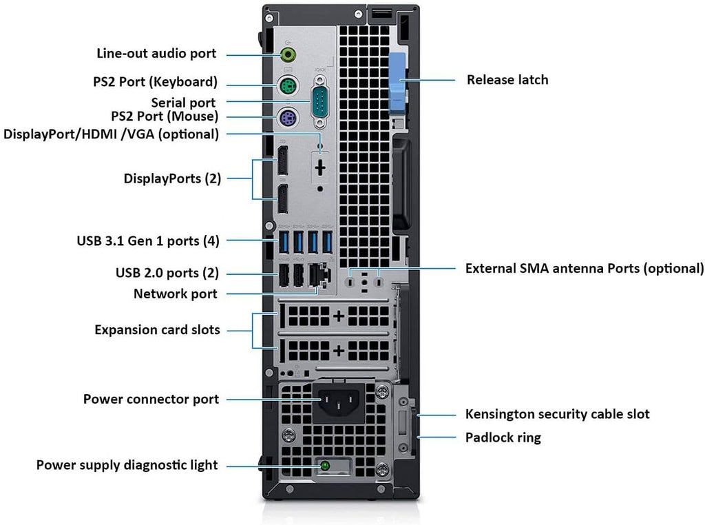 Dell OptiPlex 7070 SFF Desktop Computer, Intel Hexa Core i7-8700 3.20GHz, 16GB DDR4 RAM, 1TB NVMe M.2 SSD, Windows 11 Pro, Wireless Keyboard & Mouse G6310