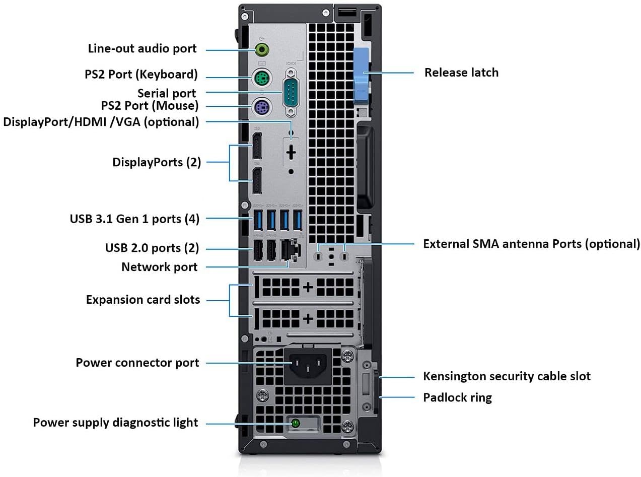Dell OptiPlex 7070 SFF Desktop Computer, Intel Hexa Core i7-8700 3.20GHz, 16GB DDR4 RAM, 1TB NVMe M.2 SSD, Windows 11 Pro, Wireless Keyboard & Mouse G6310