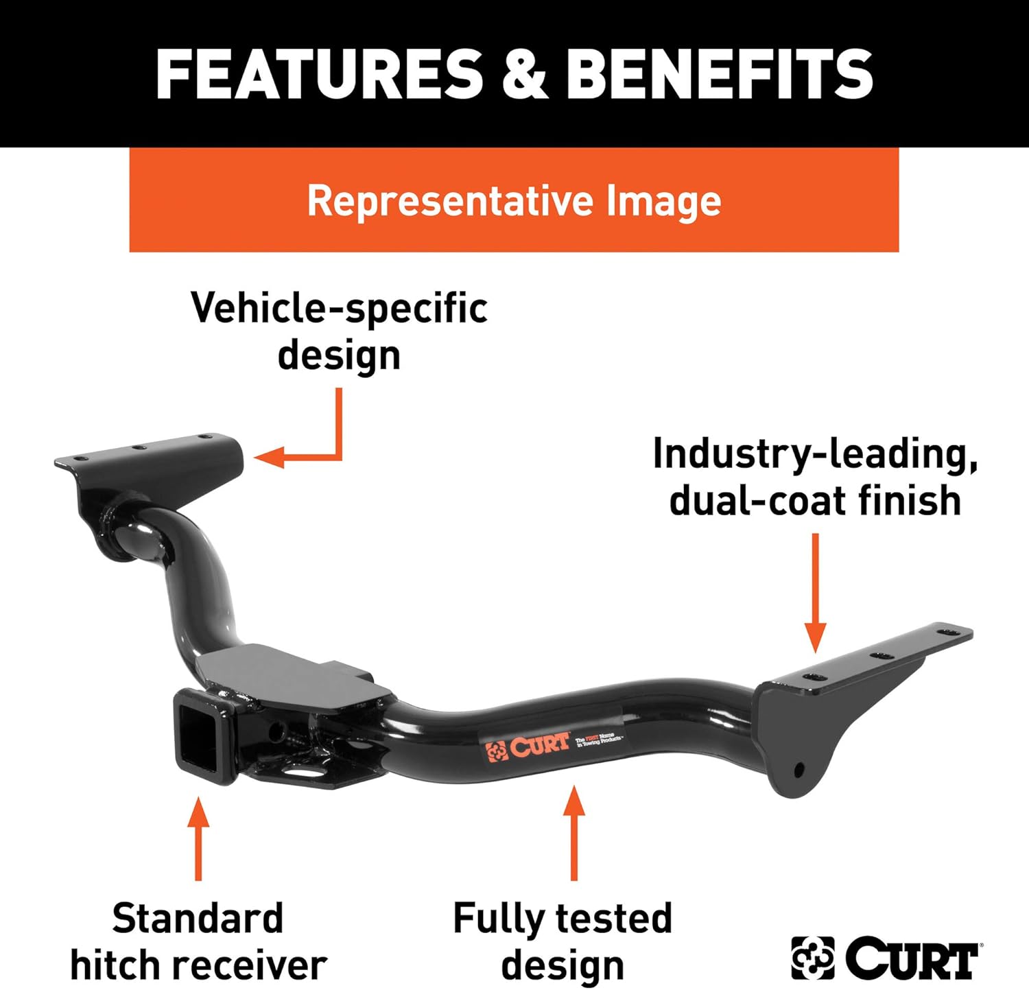 Class 3 Trailer Hitch, 2-Inch Receiver R99652