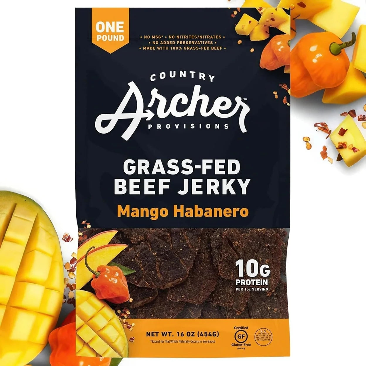 Mango Habanero Beef Jerky 16 Ounce Z468301