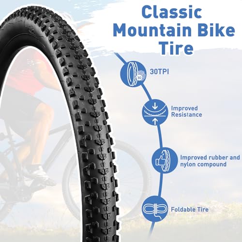 2 Pack 26" 27.5" 29" Mountain Bike Tire P731014