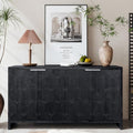 3-Door Sideboard Storage Cabinet with Wooden Texture U48566