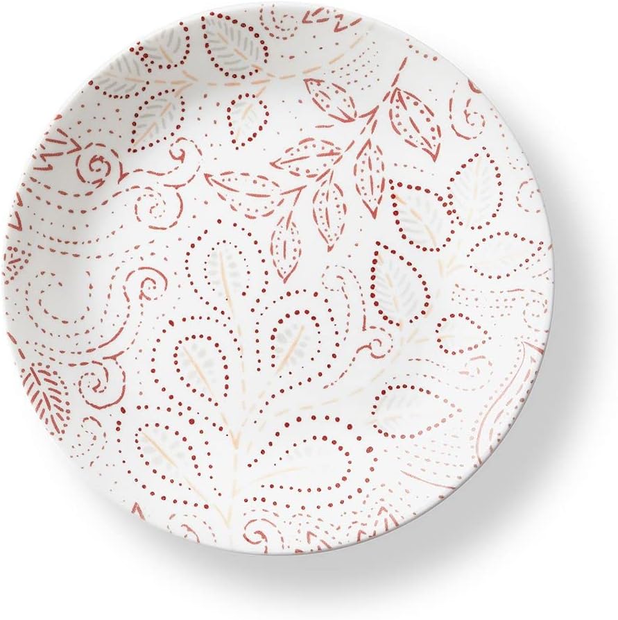 12-Piece Dinnerware Set Service for 4 red, White X661641