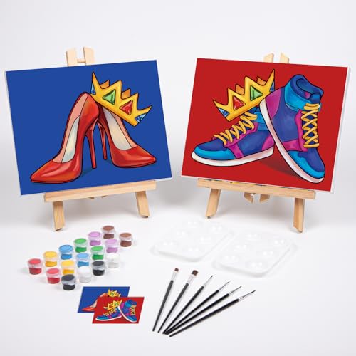 2 Pack Pre Drawn Canvas Painting Kit 8x10 G873790