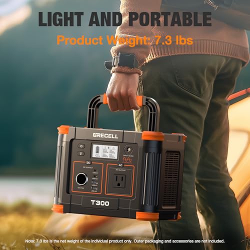 230.88Wh 300W Portable Power Station with 60W USB-C PD Output J60403