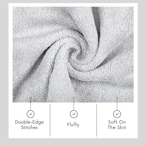 6 Pcs 100% Turkish Cotton Bath Towel Set Green Q610