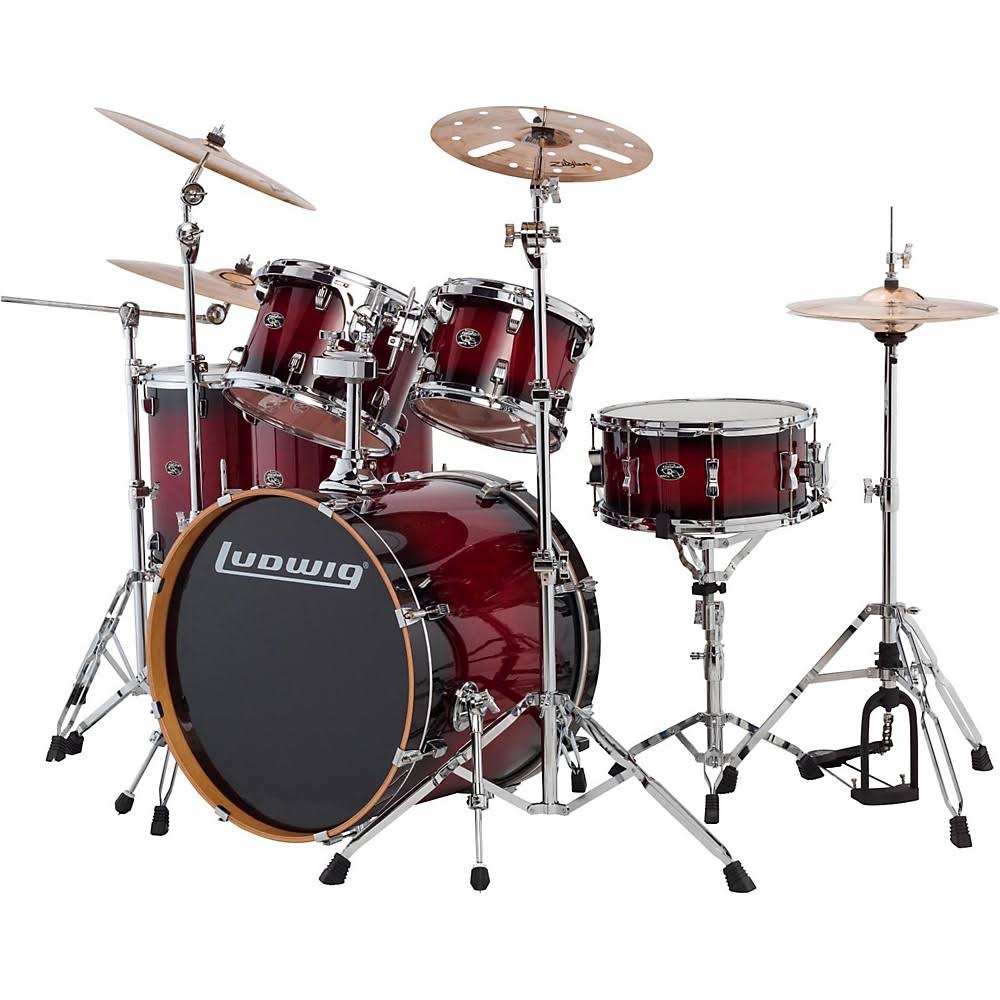 Red Burst 6-Piece Maple Shell Pack F159771