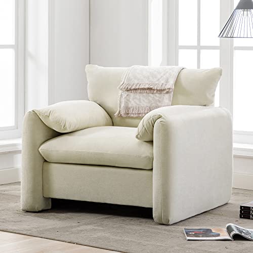 Grey Chenille Oversized Armchair P896