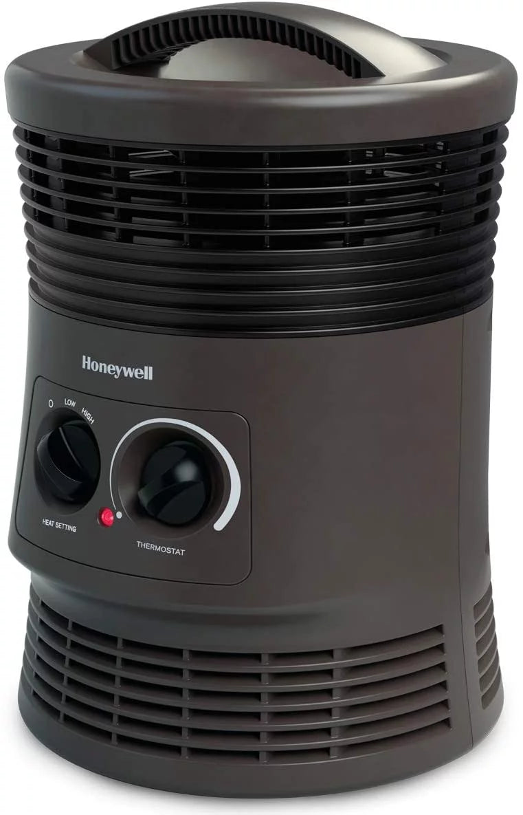 360 Degree Surround Fan Forced Heater Charcoal Grey Portable Heater with Adjustable Thermostat F952029