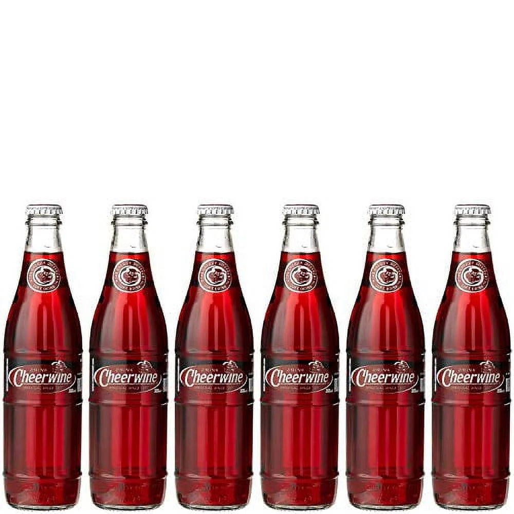12 Fl Oz Cherry Soft Drink Soda Glass Bottle (Pack of 6) Y6547