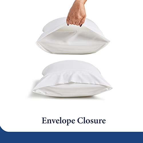 Set of 2 Standard White Pillowcases R417