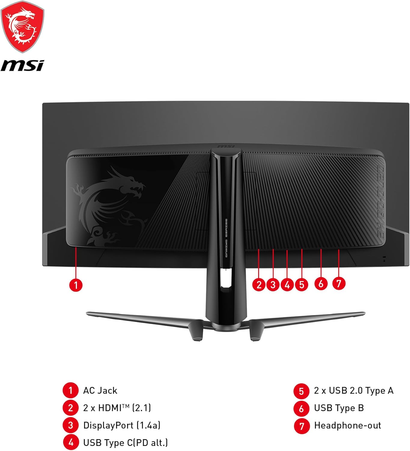 34-inch Curved OLED Gaming Monitor, 3440 x 1440, 240Hz, Height Adjustable E64435