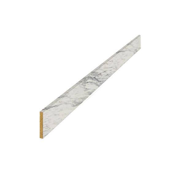 8 ft. White Laminate Countertop Kit with Left Miter and Full Wrap Ogee Edge P641