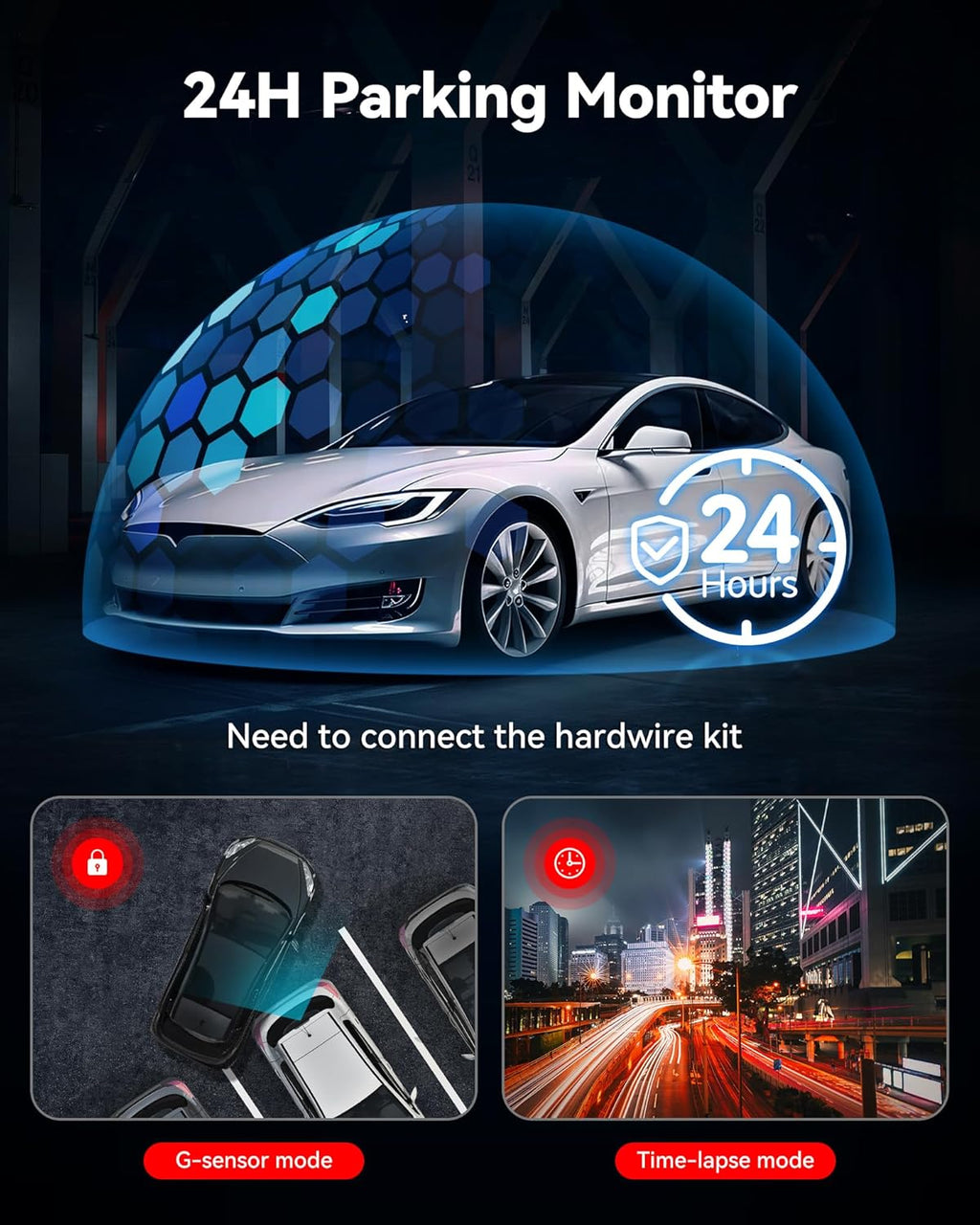 4K/2.5K Full HD Dash Cam with 32GB Card N30642