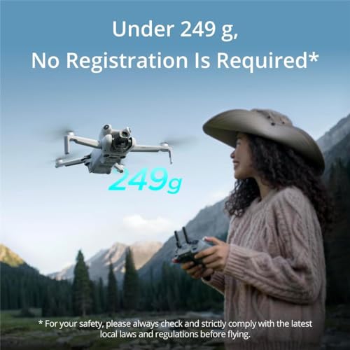 Folding Mini-Drone with 4K HDR Video Camera, Under 249 g, 34 Mins Flight Time J955