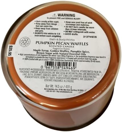Pumpkin Pecan Waffles 3-Wick Candle 14.5 oz T153942
