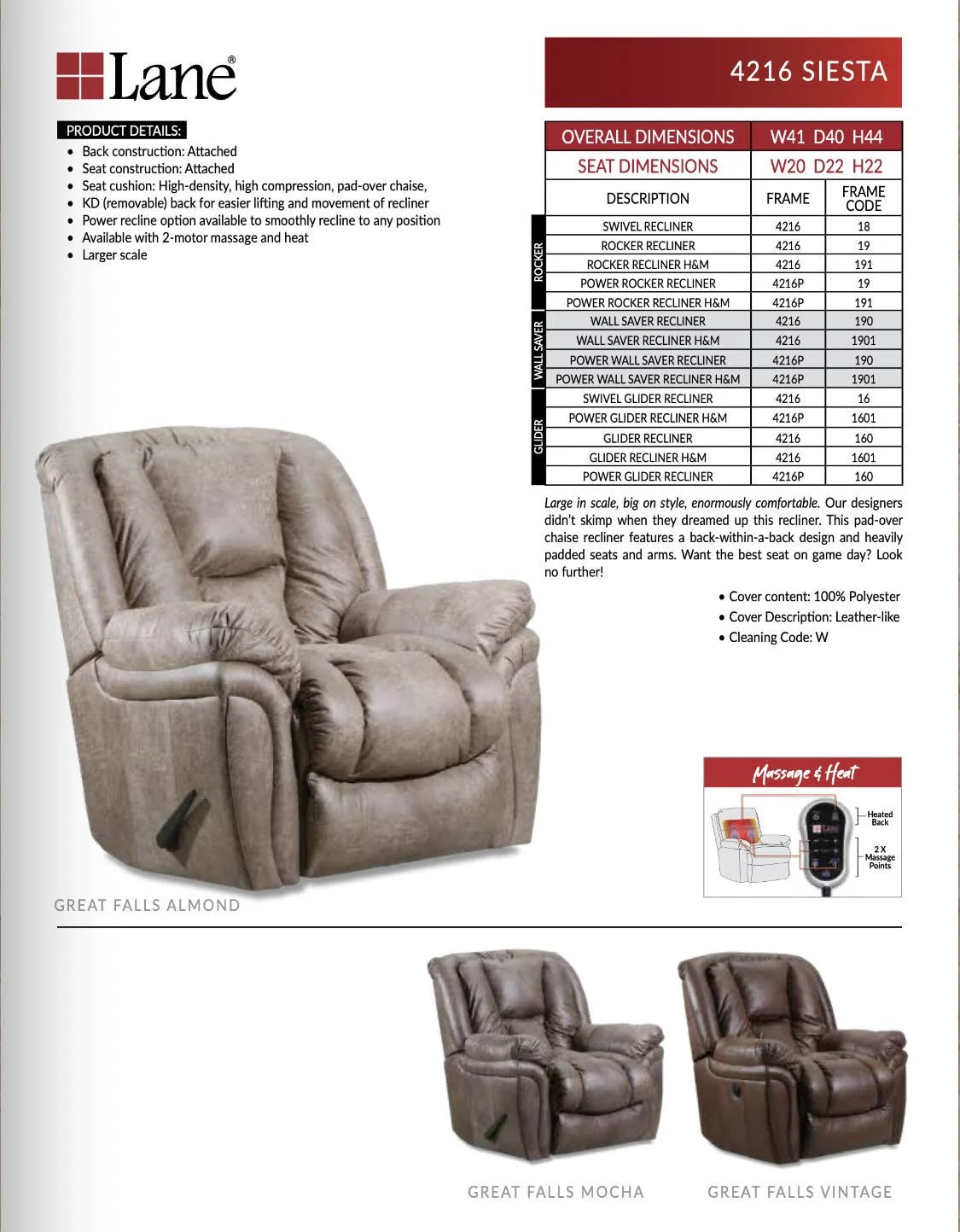 Mink Rocker Recliner R142769
