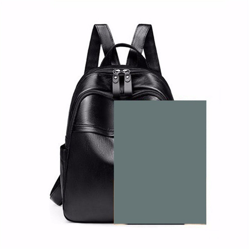 Brown Leather Small Travel Backpack I761383