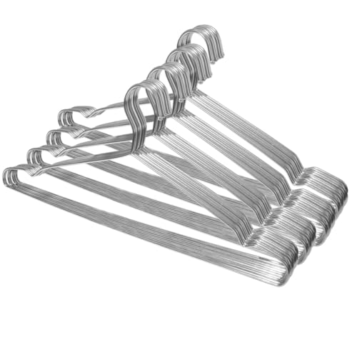 19 Inch Stainless Steel Wire Hangers, 40pk S563