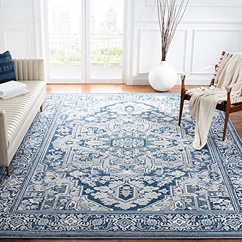Navy & Grey Area Rug U838