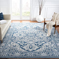 Navy & Grey Area Rug U838