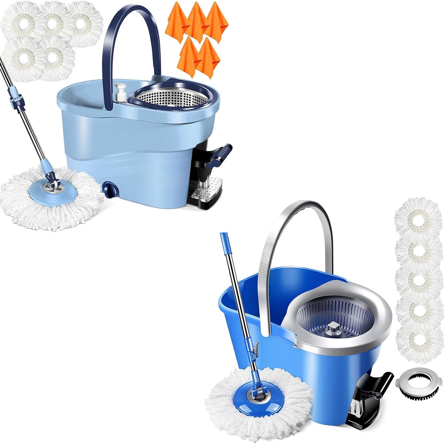 Spin Mop and Bucket with Wringer and Foot Pedal R715845