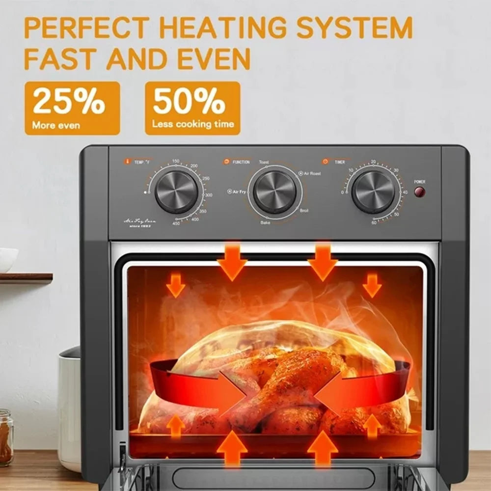 20QT 1300W Black Air Fryer Oven Combo C7453