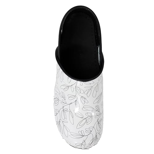 Printed Leather Clogs K449983