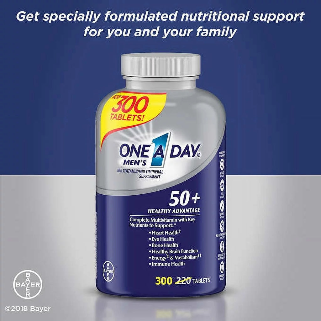 300 Tablets Men's 50+ Multivitamin Supplement D392