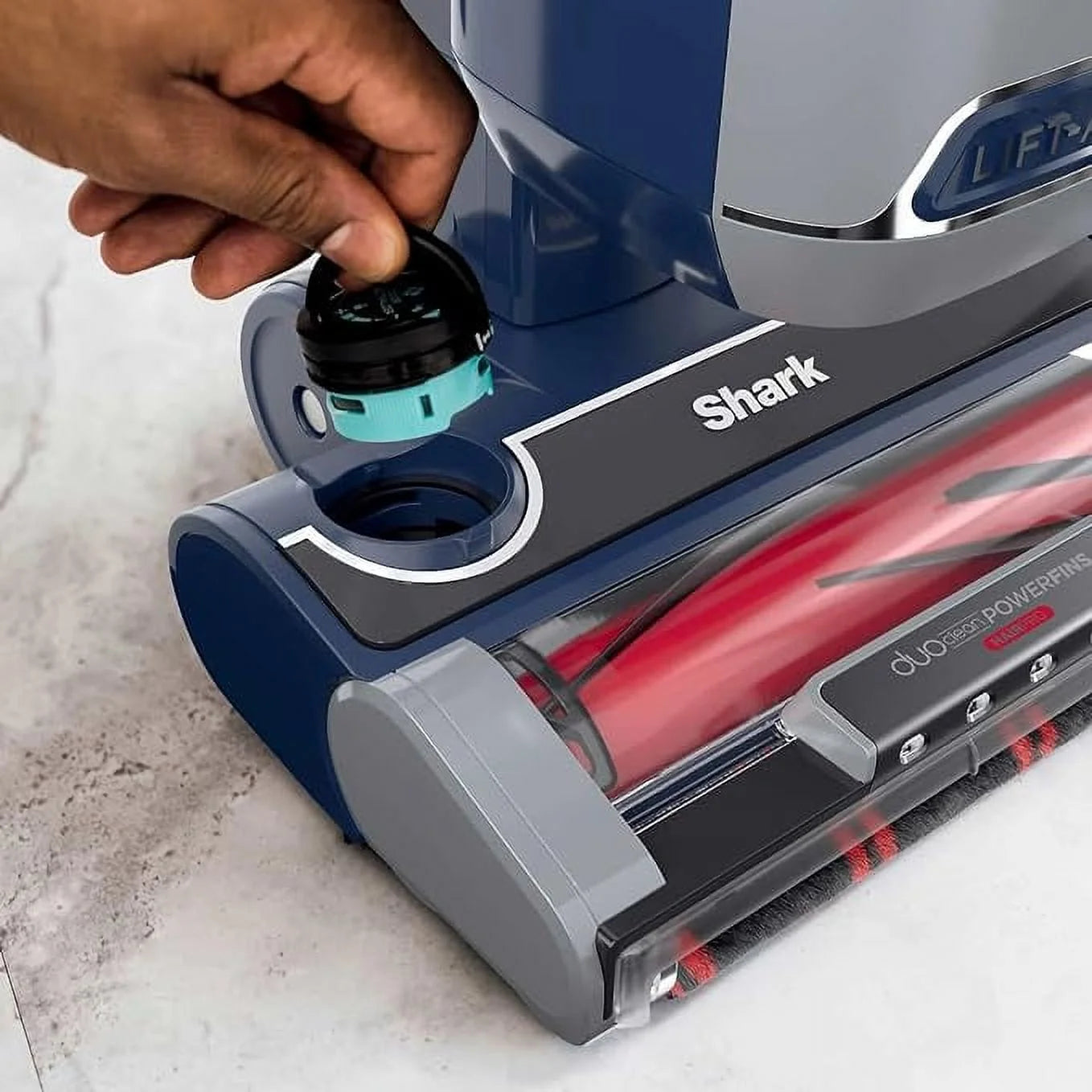 Open Box Navy Upright Vacuum Q517480