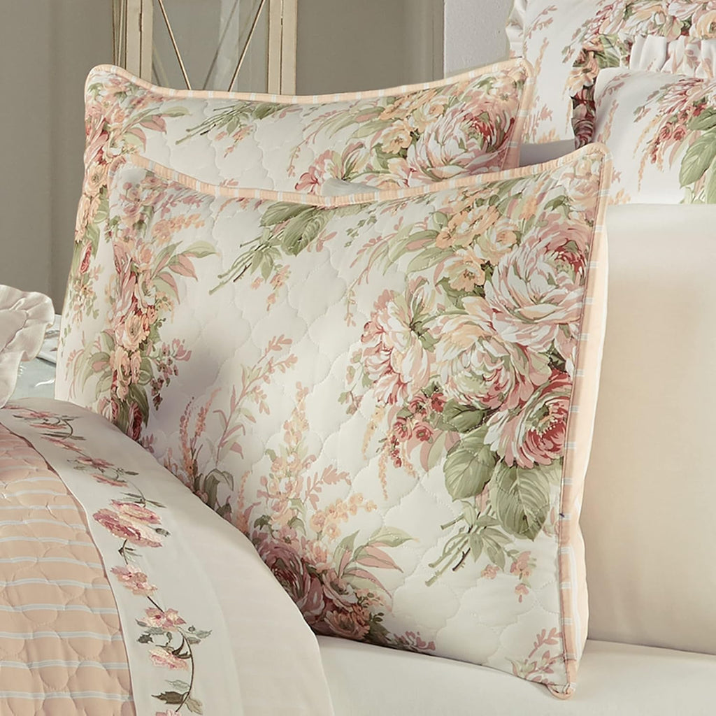 Coral Full/Queen 3Pc Quilt Set M523