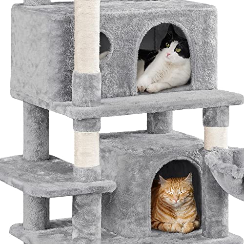 67in Multi-Level Cat Tree with Scratching Post H608