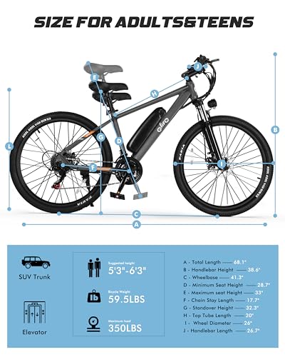 21-Speed Electric Mountain Bike with 350W Motor and Removable Battery K935