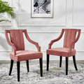 Set of 2 Velvet Dining Chairs F401052
