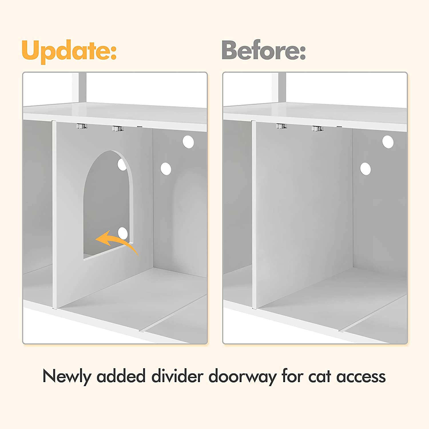 Cat Litter Box Enclosure with Storage Shelf H58845