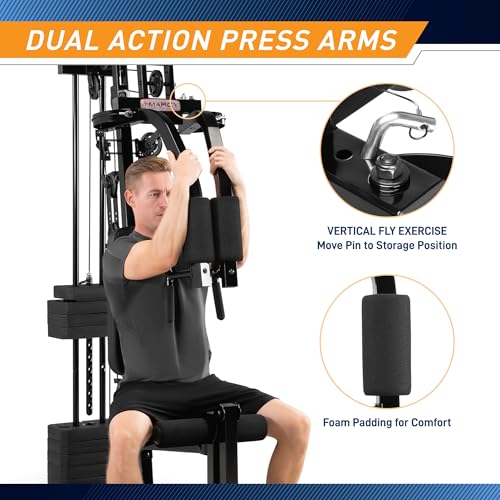 Multifunctional Workout Station 100lbs to 200lbs Stack Home Gym W8663