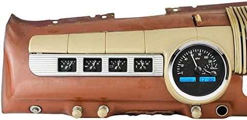 Black Blue Analog Dash Gauges System K94051