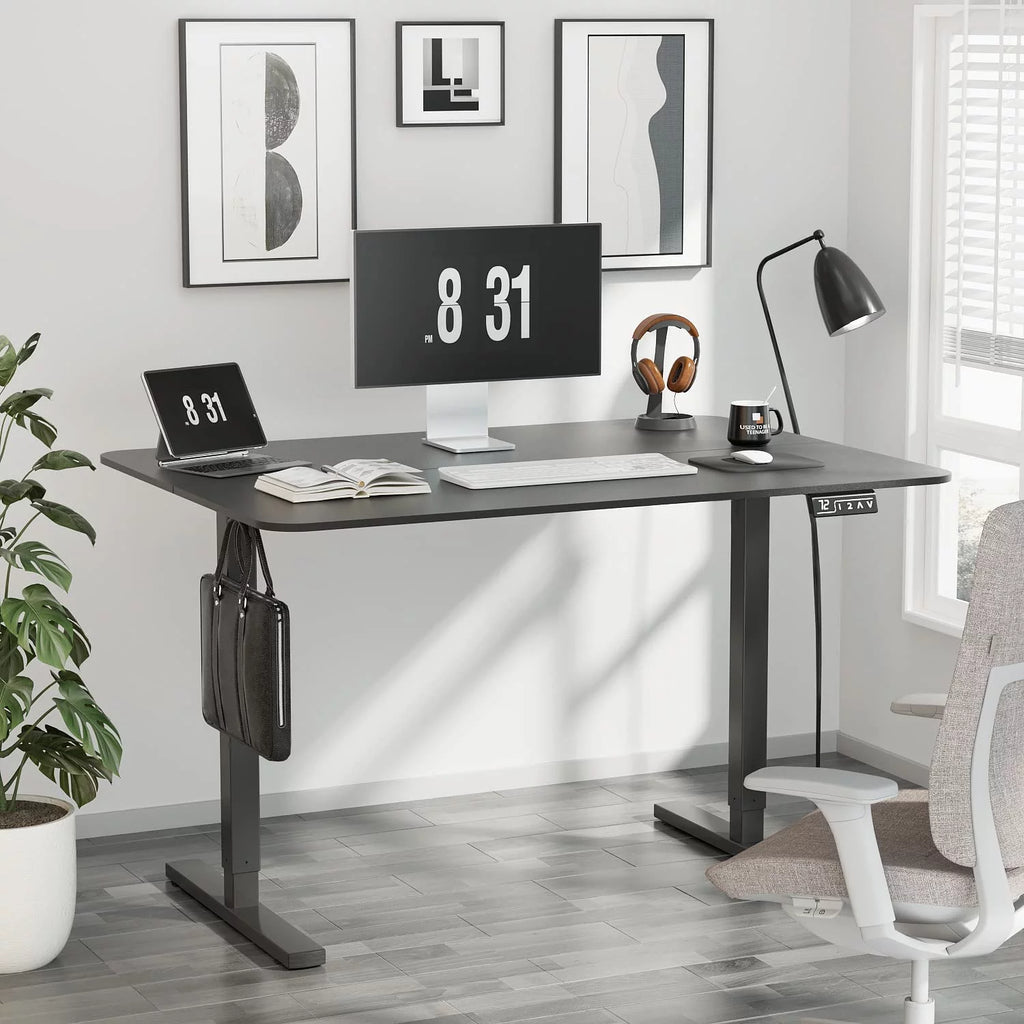 White 40 inch Electric Standing Desk B897410
