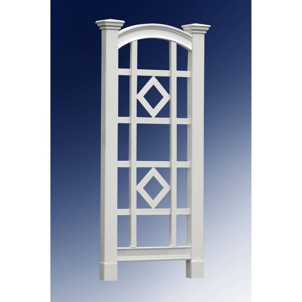 White Vinyl Trellis V699