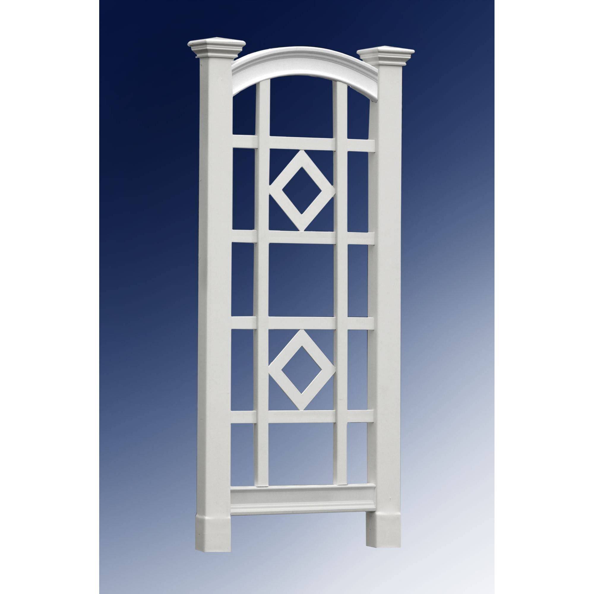 White Vinyl Trellis V699