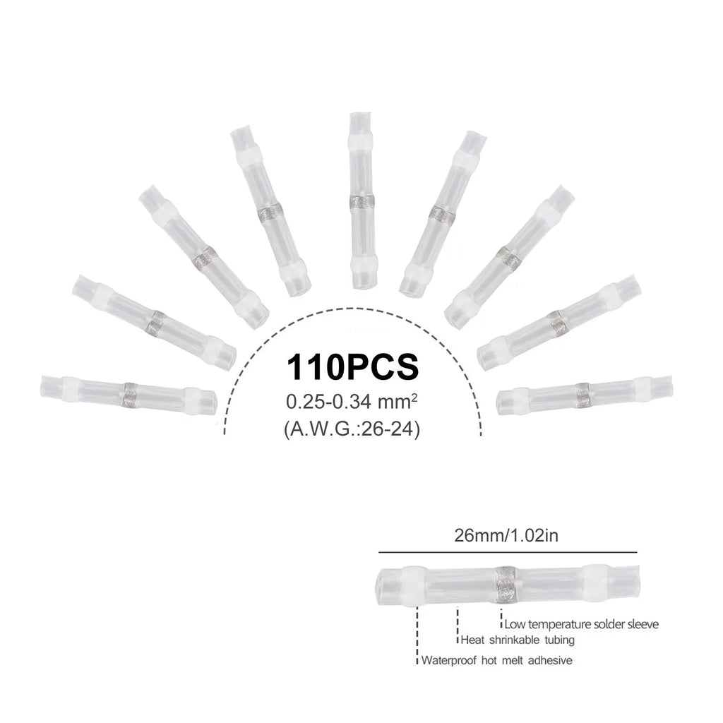 500PCS Heat Shrink Solder Wire Connectors S7533